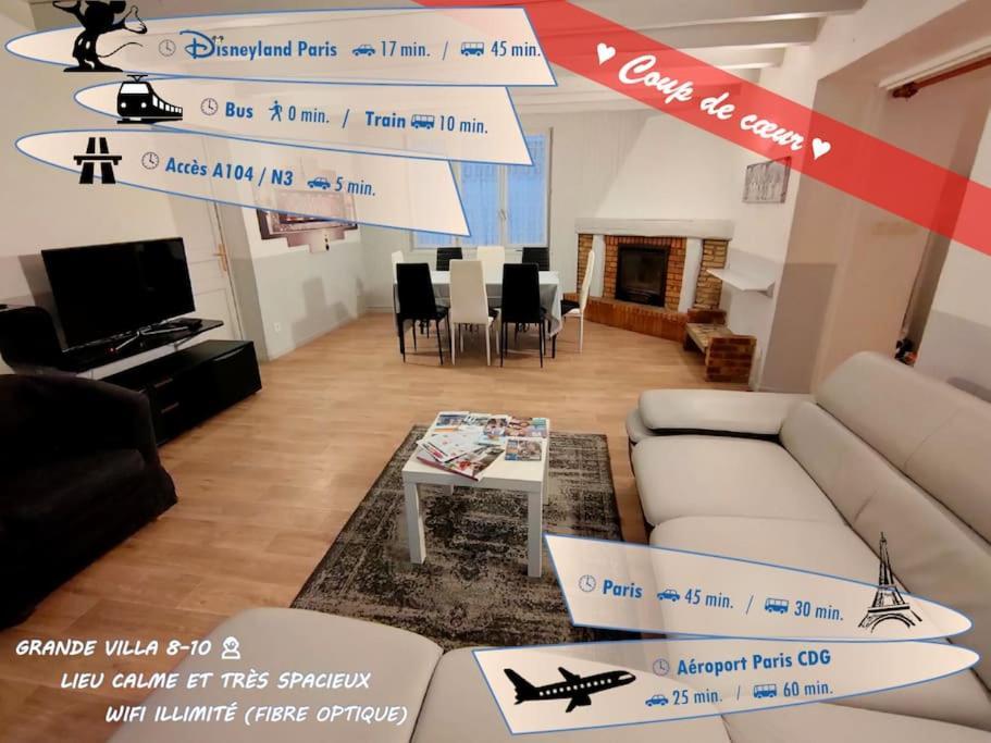 Pause Entre Deux Meaux ► Proche Disneyland Paris ► Wifi ► Netflix ► 24/24H Penchard Exteriör bild